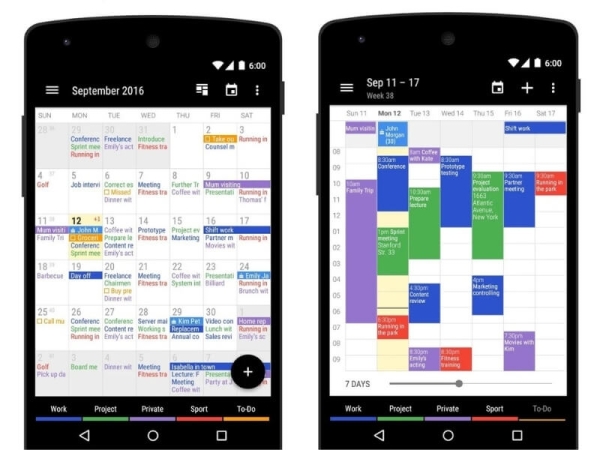 Kalendárová aplikácia Business Calendar 2.
